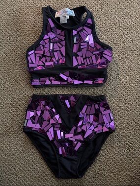 Glamour Two Piece Girls Dance Costume
